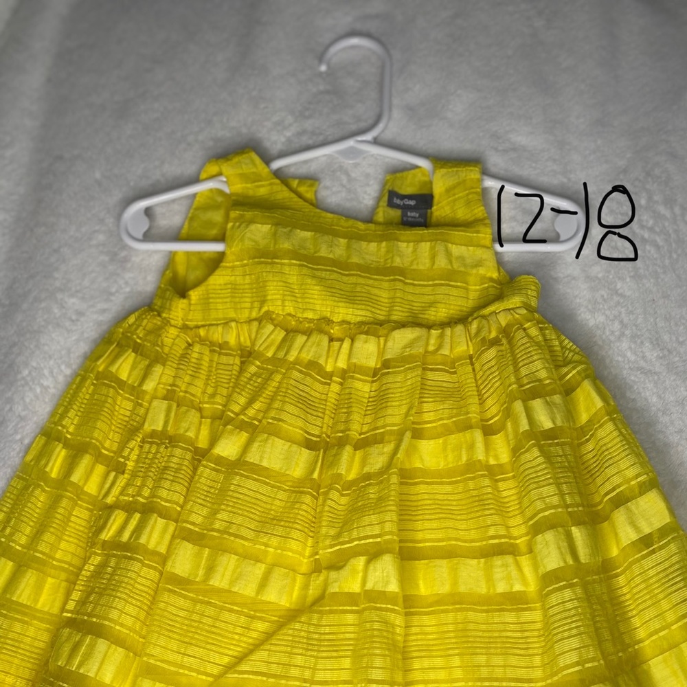 12-18  months yellow dress